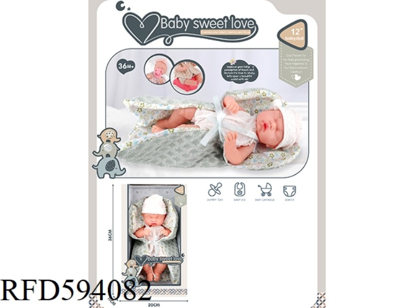 12-INCH NEWBORN DOLL (ALL VINYL DOLL)