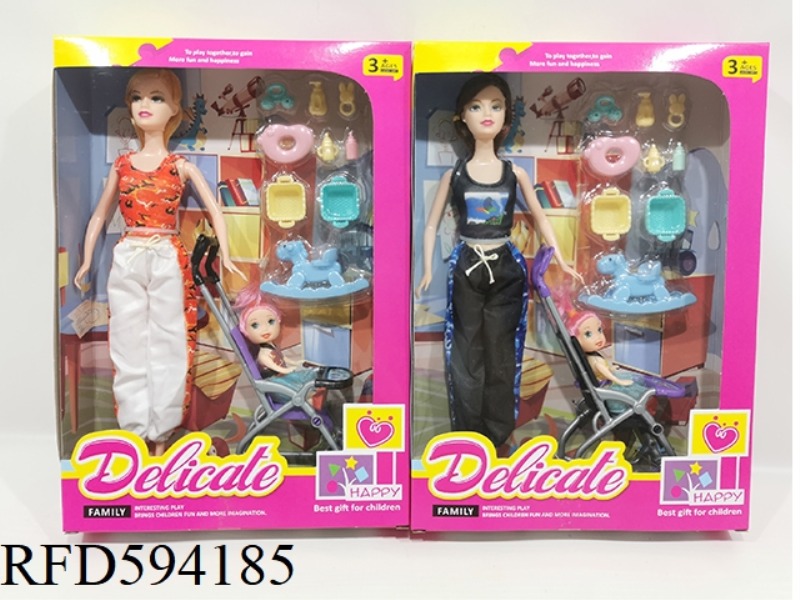 11-INCH BARBIE STROLLER (2 MIXED)