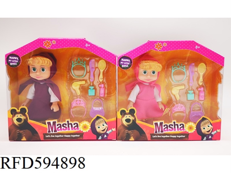 6 INCH EMPTY MARTHA DOLL+COMB BLISTER 2-COLOR PROCESS