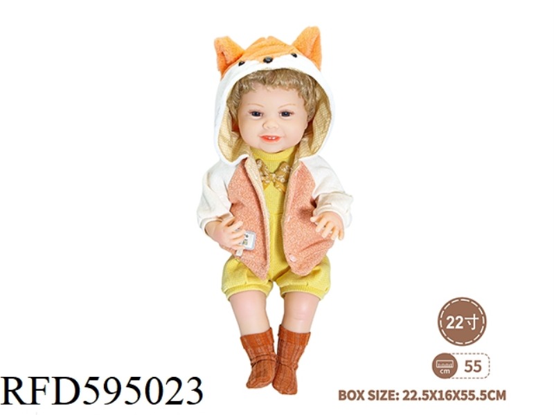 22-INCH NEWBORN DOLL (ANIMAL SERIES-FOX)