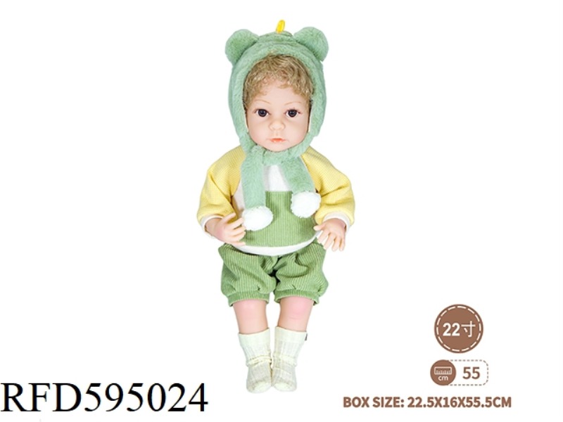 22-INCH NEWBORN DOLL (ANIMAL SERIES-DINOSAUR)