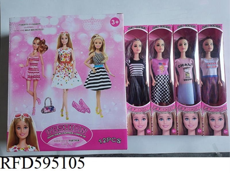 11-INCH HEAVY-HANDED BIG WAVE FASHION DOLL VARIETY MIXED TO 12PCS
