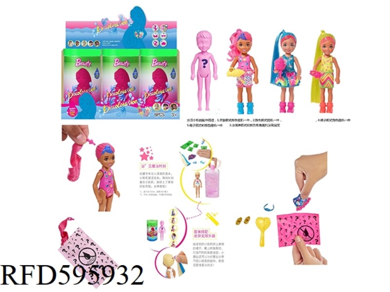 5TH-GENERATION 5-INCH COLORFUL KELLY THEME 3 6PCS MIXED.