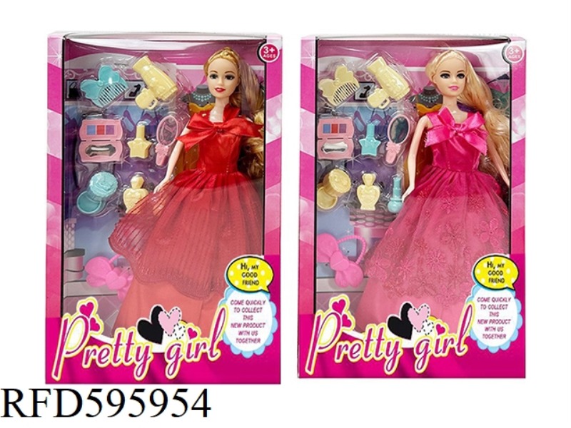 LIVE-ACTION MOVIE VERSION OF 11.5-INCH REAL-LIFE HIGH-END WEDDING DRESS BARBIE WITH A COMPLETE SET O