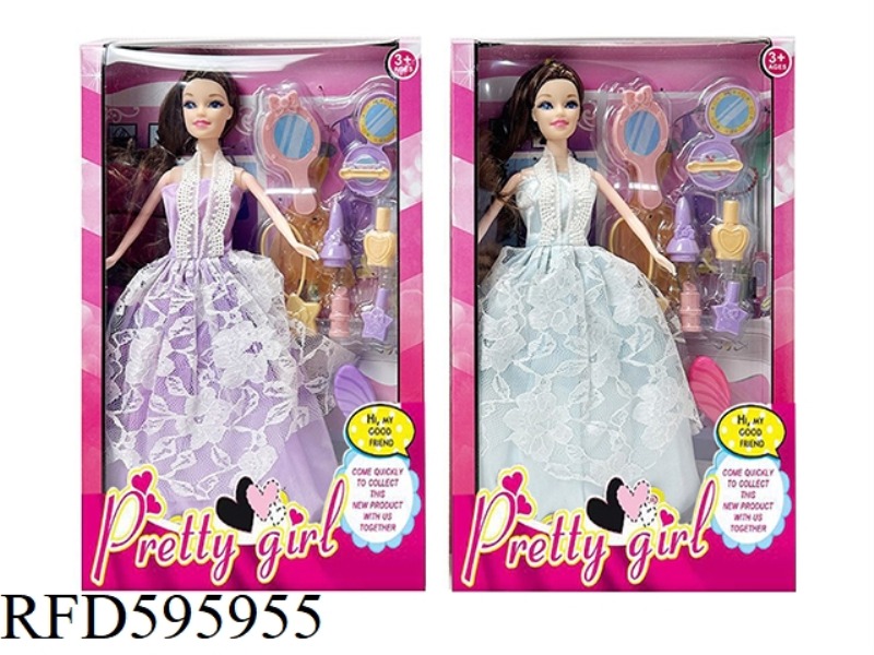 LIVE-ACTION MOVIE VERSION OF 11.5-INCH REAL-LIFE HIGH-END WEDDING DRESS BARBIE WITH A COMPLETE SET O