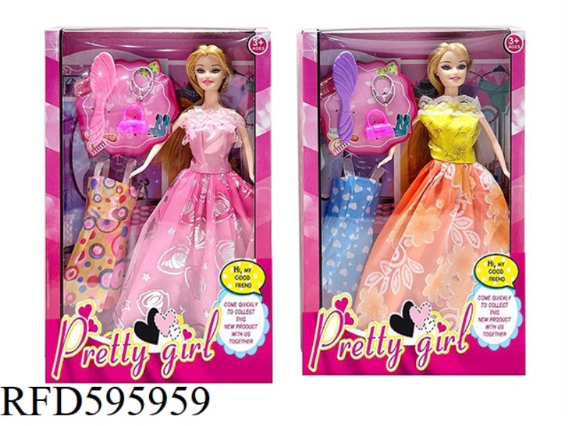 LIVE-ACTION MOVIE VERSION OF THE 11.5-INCH REAL-LIFE FASHION PRINCESS DRESS BARBIE BELT DRESSING CLO