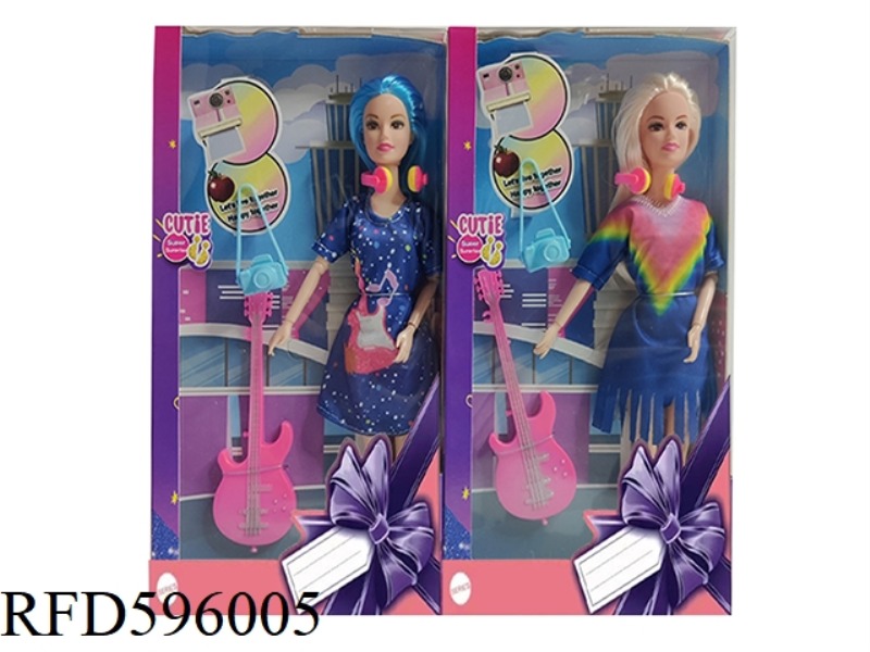 11.5 INCH REAL 9-JOINT FASHION CRONY GUITAR CAMERA HEADPHONES 2 MIXED.
