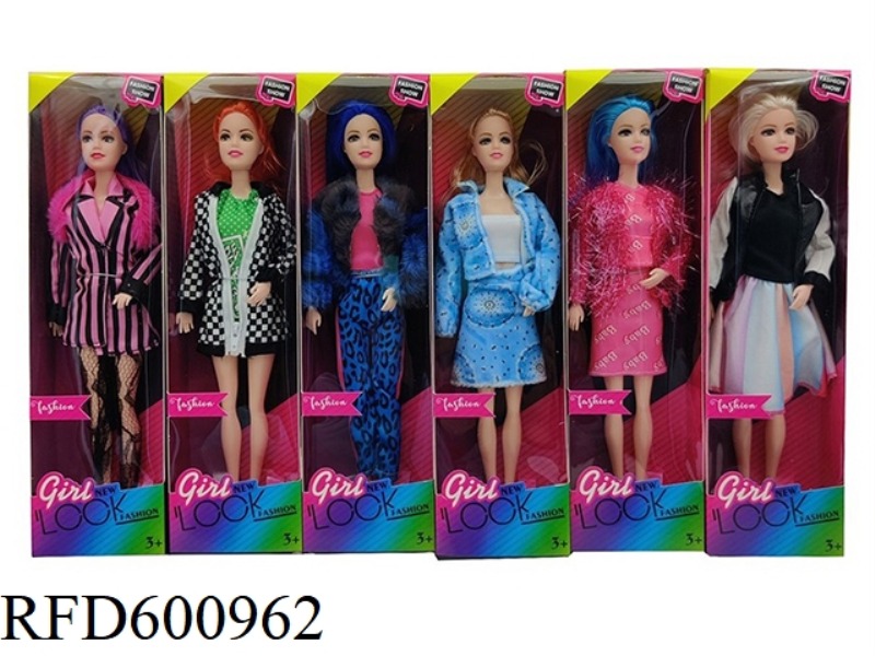 11.5-INCH REAL 9-JOINT CASUAL FASHION BARBIE (6 MIXED)