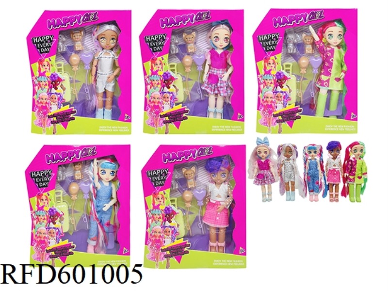 HIGH-QUALITY GENUINE ONE-TO-ONE VIP PETS HAIR STYLISTS 10-INCH REAL BODY WITH 15 JOINTS 4D GLASS CAR