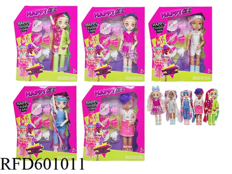 HIGH-QUALITY GENUINE ONE-TO-ONE VIP PETS HAIR STYLISTS 10-INCH REAL BODY WITH 15 JOINTS 4D GLASS CAR
