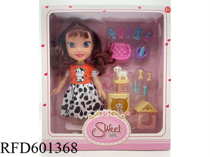 10 INCH EMPTY 3D EYE MUSIC DOLL+ACCESSORIES (VARIETY OF MULTICOLOR MIXED)