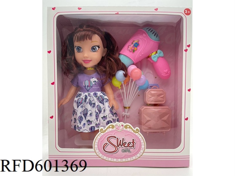 10 INCH EMPTY 3D EYE MUSIC DOLL+ACCESSORIES (VARIETY OF MULTICOLOR MIXED)