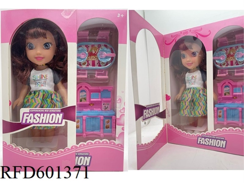 10 INCH EMPTY 3D EYE MUSIC DOLL+ACCESSORIES (VARIETY OF MULTICOLOR MIXED)