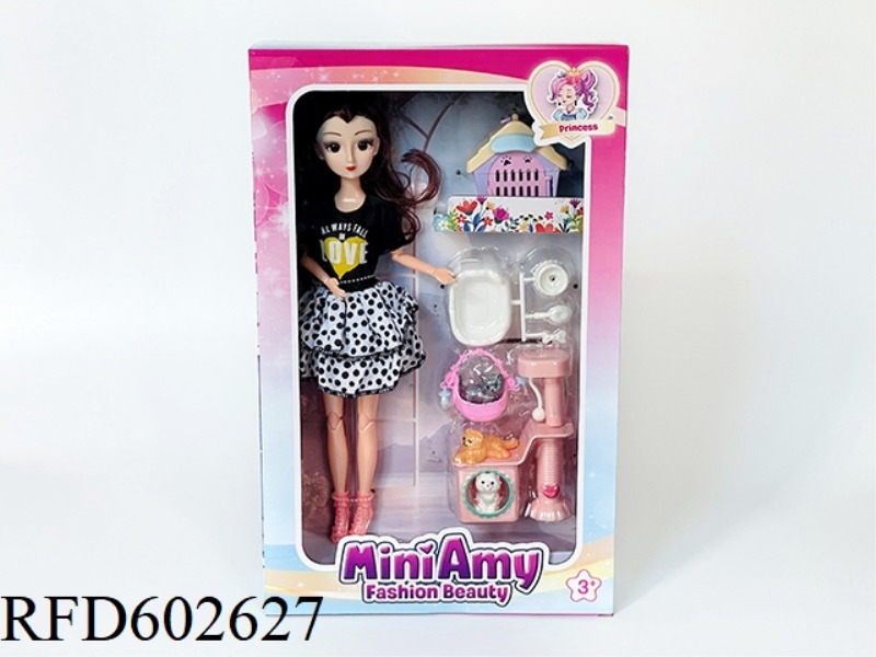 AMEIL DOLL WITH PET SET