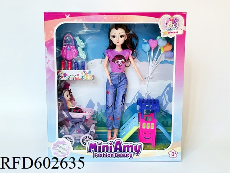 YAMEI CHILD DOLL PARENT-CHILD PLAY SET