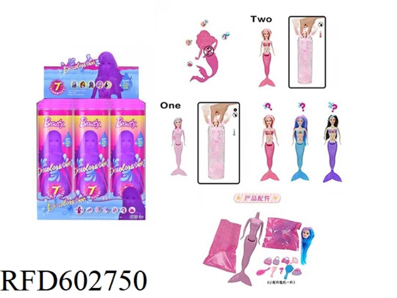 11.5 INCH MERMAID COLOR CHANGE BARBIE 6PCS