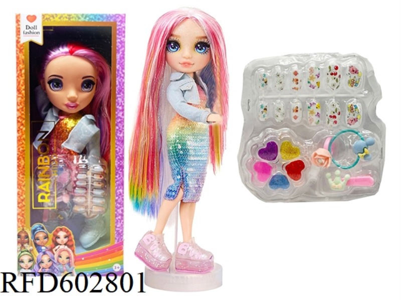 HIGH-END MAKEUP SERIES 16-INCH ENAMEL TAPE LIGHTING MUSIC THEME SONG RAINBOW HIGH SURPRISE RAINBOW H