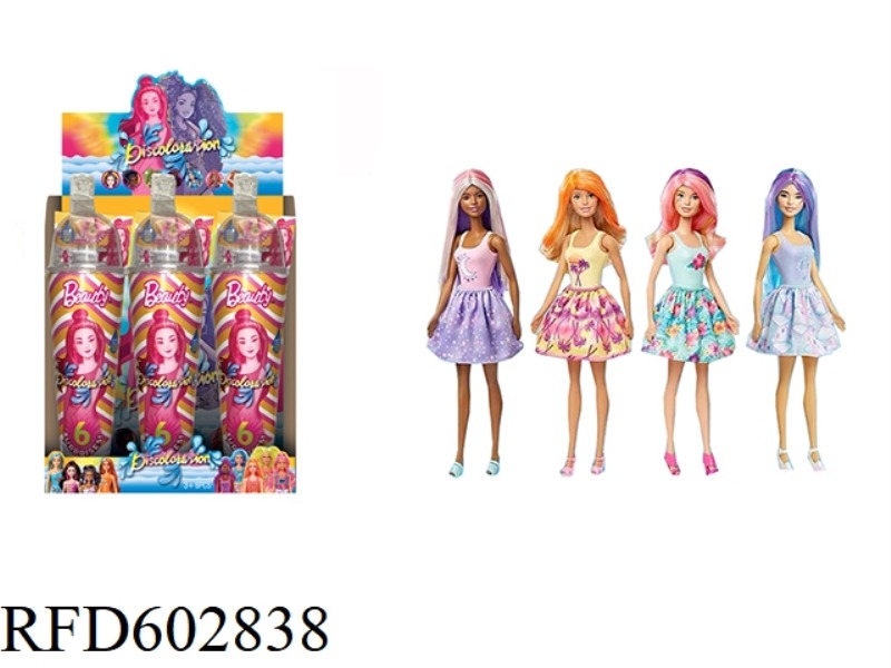 1ST GENERATION 11.5-INCH REAL SURPRISE COLOR CHANGE BARBIE 6PCS