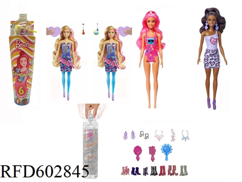 PLAY HOUSE SERIES 11.5 INCH REAL BODY COLOR-CHANGING BUBBLE BARBIE