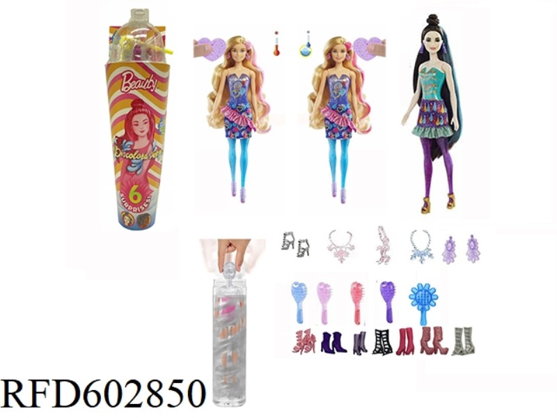 BIRTHDAY PARTY SERIES 11.5 INCH REAL BODY COLOR-CHANGING BUBBLE BARBIE