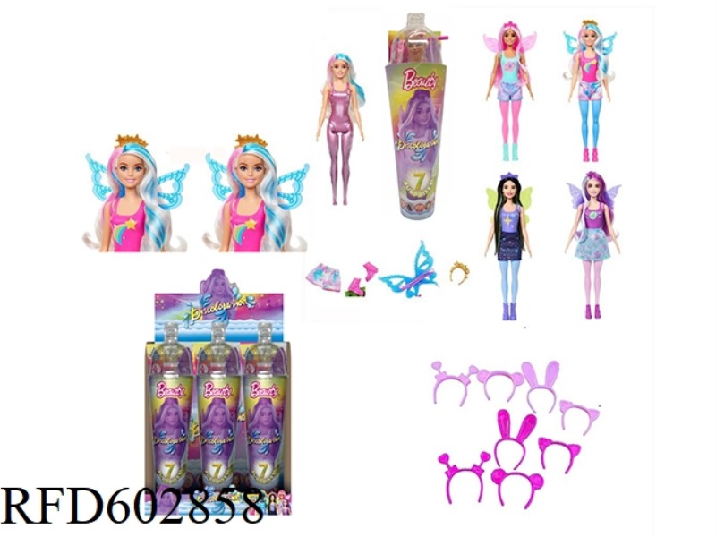 FLOWER FAIRY SERIES 11.5 INCH REAL COLOR-CHANGING BUBBLE FLOWER FAIRY GIRL 6PCS