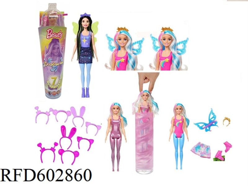 FLOWER FAIRY SERIES 11.5-INCH REAL COLOR-CHANGING BUBBLE FLOWER FAIRY GIRL