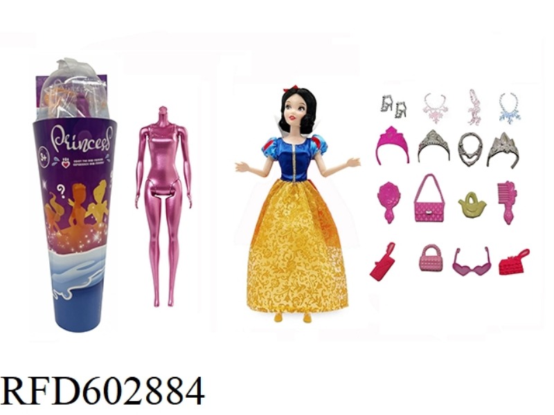 CLASSIC RED DIAMOND 11.5 INCH REAL COLOR-CHANGING BUBBLE DISNEY PRINCESS