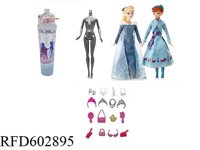 2ND GENERATION SNOW PRINCESS SERIES WHITE DIAMOND 11.5-INCH REAL COLOR-CHANGING SOAKED SNOW PRINCESS