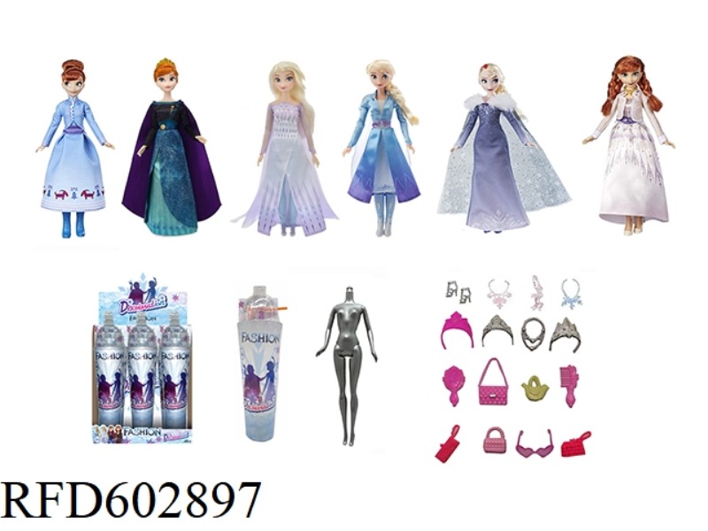 2ND GENERATION SNOW PRINCESS SERIES WHITE DIAMOND 11.5-INCH REAL COLOR-CHANGING SOAKED SNOW PRINCESS