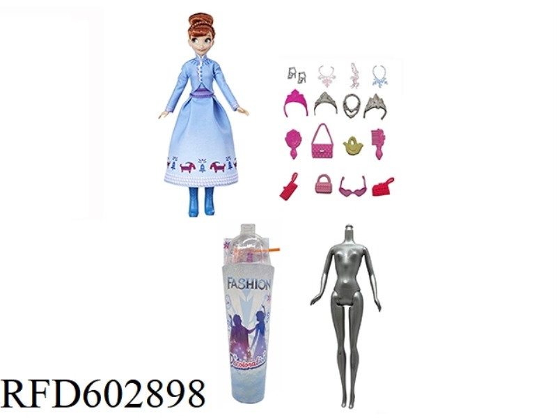 2ND GENERATION SNOW PRINCESS SERIES WHITE DIAMOND 11.5-INCH REAL COLOR-CHANGING SOAKED SNOW PRINCESS