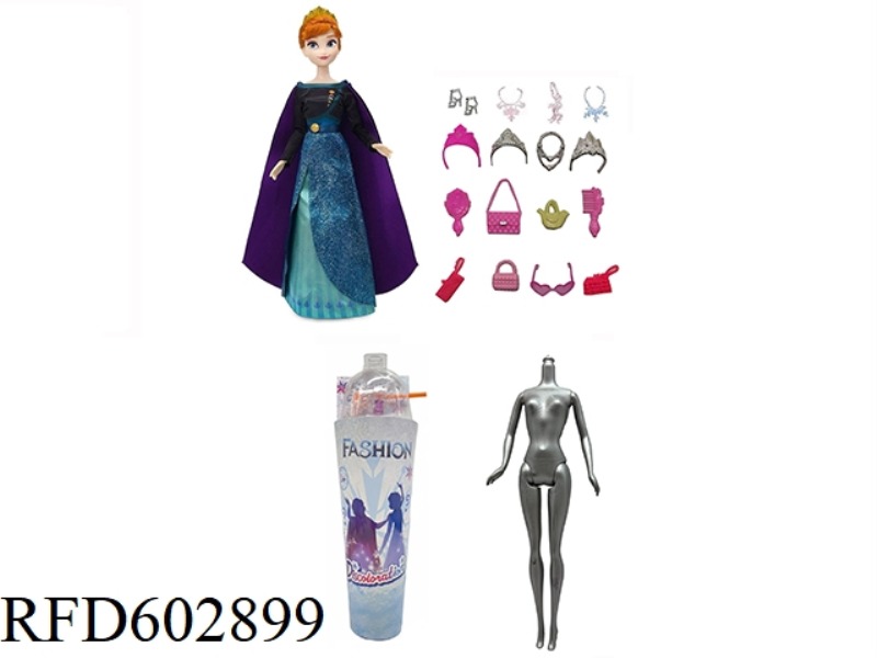 2ND GENERATION SNOW PRINCESS SERIES WHITE DIAMOND 11.5-INCH REAL COLOR-CHANGING SOAKED SNOW PRINCESS