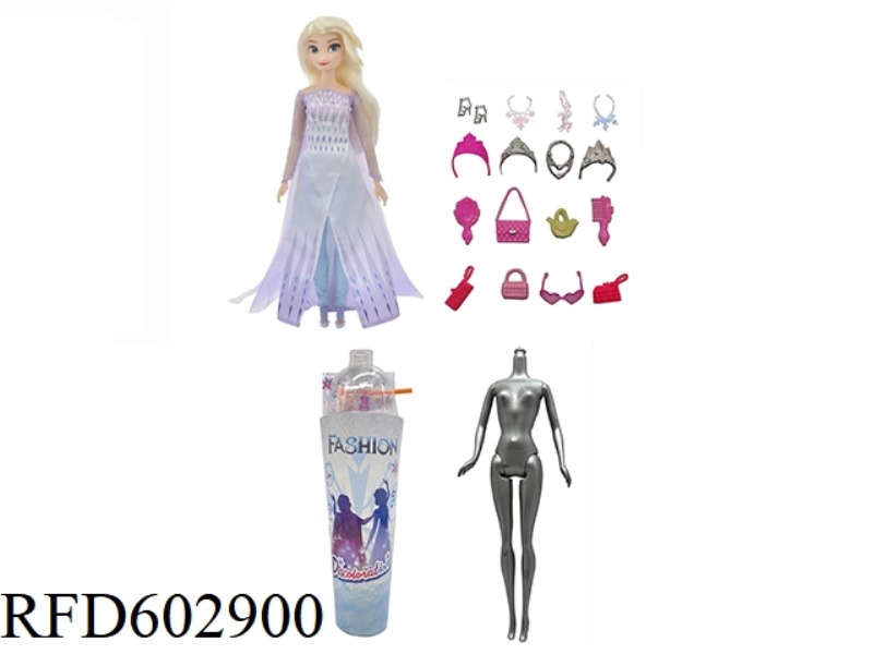 2ND GENERATION SNOW PRINCESS SERIES WHITE DIAMOND 11.5-INCH REAL COLOR-CHANGING SOAKED SNOW PRINCESS