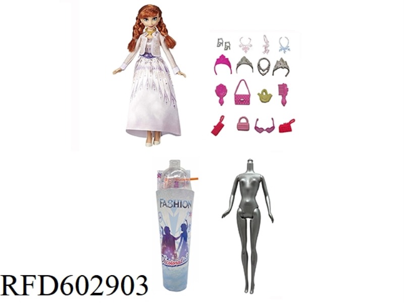 2ND GENERATION SNOW PRINCESS SERIES WHITE DIAMOND 11.5-INCH REAL COLOR-CHANGING SOAKED SNOW PRINCESS