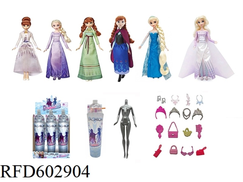 3RD GENERATION SNOW PRINCESS SERIES WHITE DIAMOND 11.5-INCH REAL COLOR-CHANGING SOAKED SNOW PRINCESS