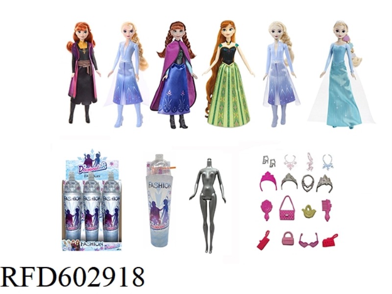 3RD GENERATION SNOW PRINCESS SERIES WHITE DIAMOND 11.5-INCH REAL COLOR-CHANGING SOAKED SNOW PRINCESS