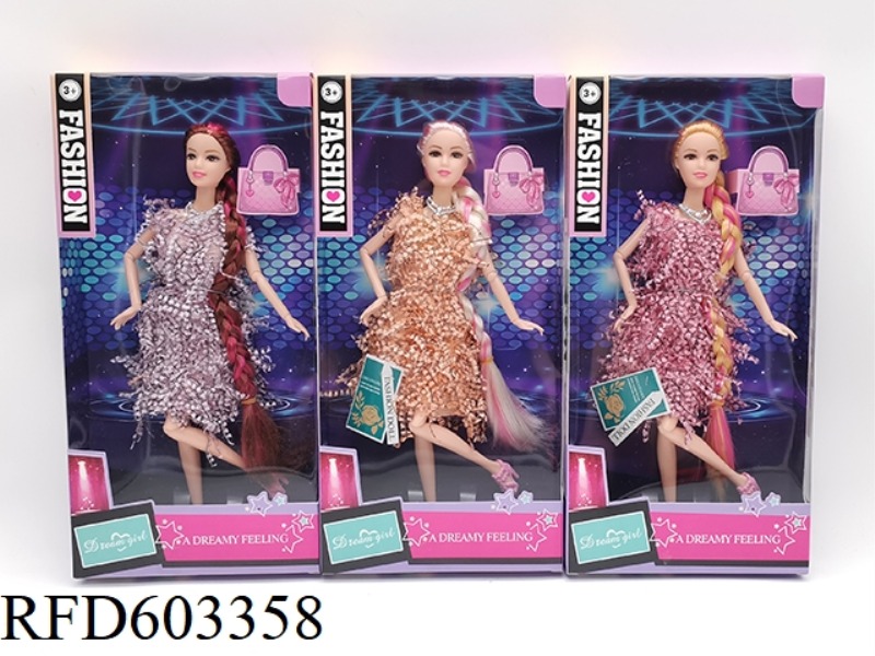 11.5 INCH ELEVEN-JOINT FASHION BARBIE WITH LONG BRAIDS
