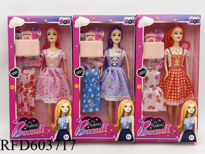 11 INCH FASHION BARBIE+BAG+SKIRT