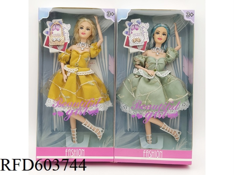11-INCH FULL-LENGTH 11-JOINT DRESS BARBIE+BAG