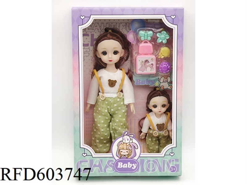 12-INCH ARTICULATED LORI DOLL +6-INCH DOLL PARENT-CHILD OUTFIT+ACCESSORIES