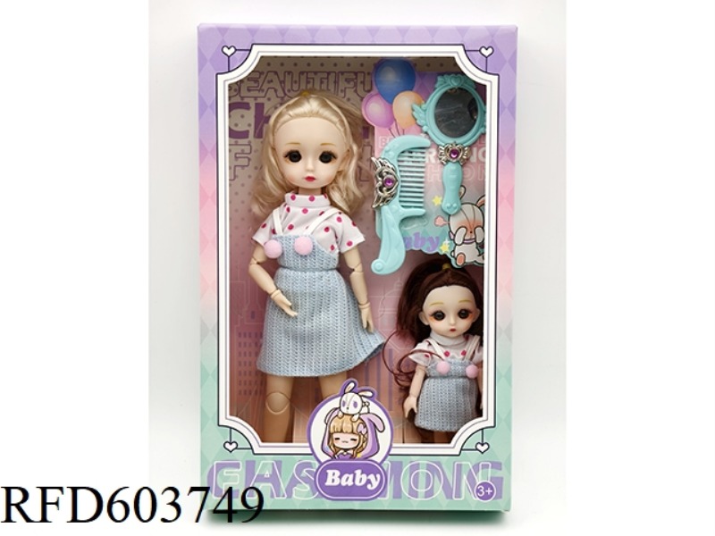12-INCH ARTICULATED LORI DOLL +6-INCH DOLL PARENT-CHILD OUTFIT+ACCESSORIES