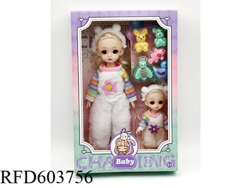 12-INCH ARTICULATED LORI DOLL +6-INCH DOLL PARENT-CHILD OUTFIT+ACCESSORIES