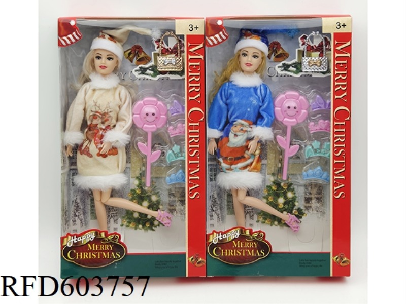 11-INCH REAL 11-JOINT CHRISTMAS BARBIE+BLISTER+BAG
