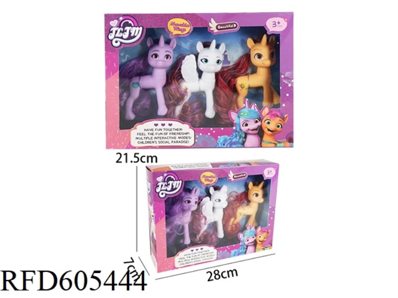 188 FAIRY CUTE HORSE SMALL (MIXED) 3 PIECES