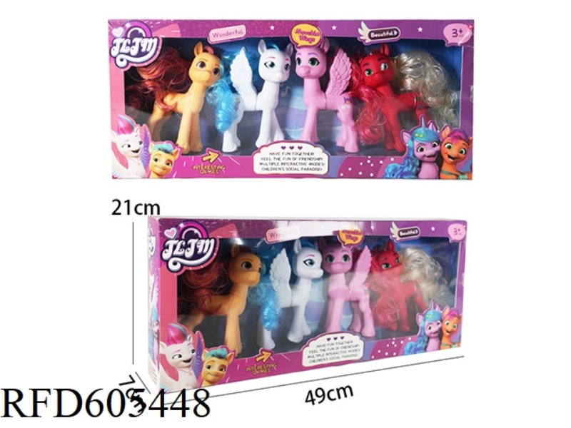 188 FAIRY CUTE HORSE BIG 4 PACK (MIXED PACK)