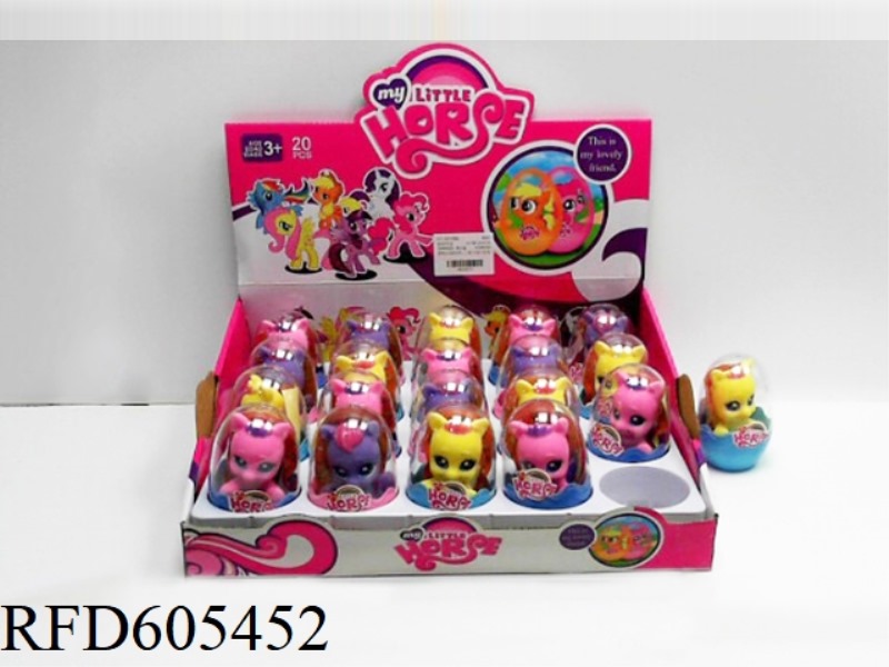 EGG MOUNTED HORSE (20/ DISPLAY BOX)