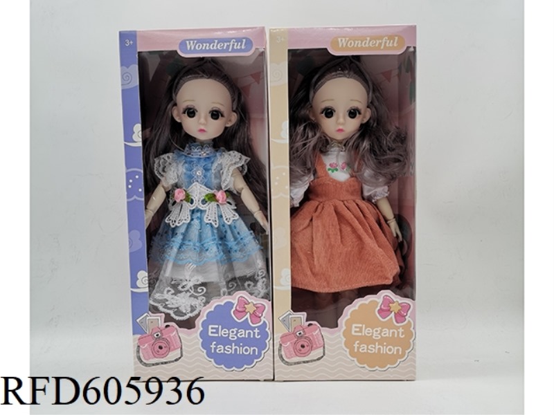 12-INCH 13-JOINT 3D EYE LOLITA DOLL 2 MIXED