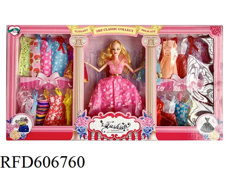 11.5-INCH 9-JOINT BARBIE SUIT WITH COSTUMES