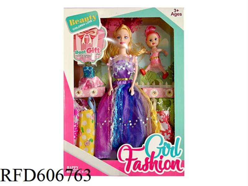 11.5 INCH BARBIE DOLL SUIT WITH COSTUMES