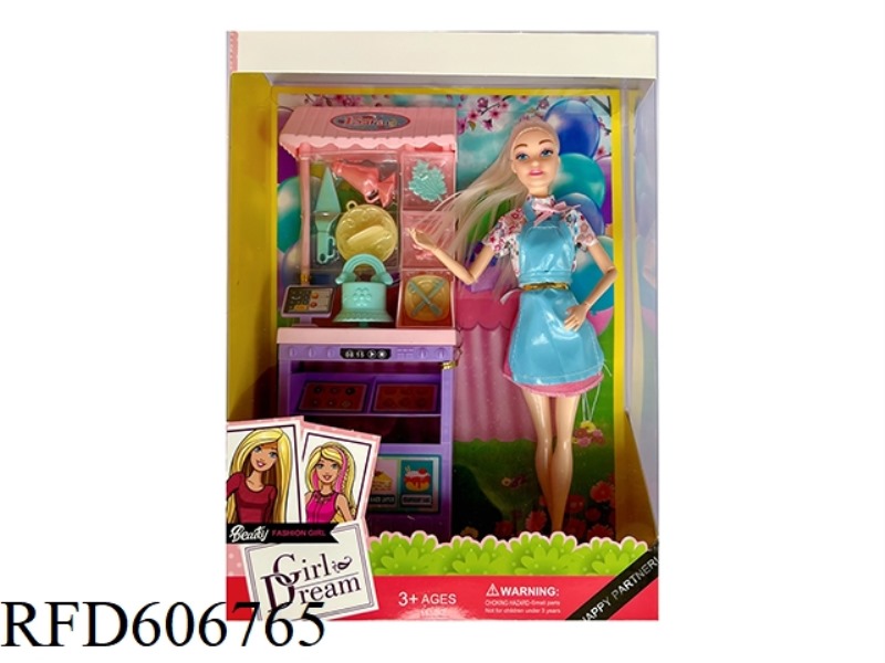 11.5-INCH 9-JOINT BARBIE SUIT WITH CLOTHING SHOPPING THEME