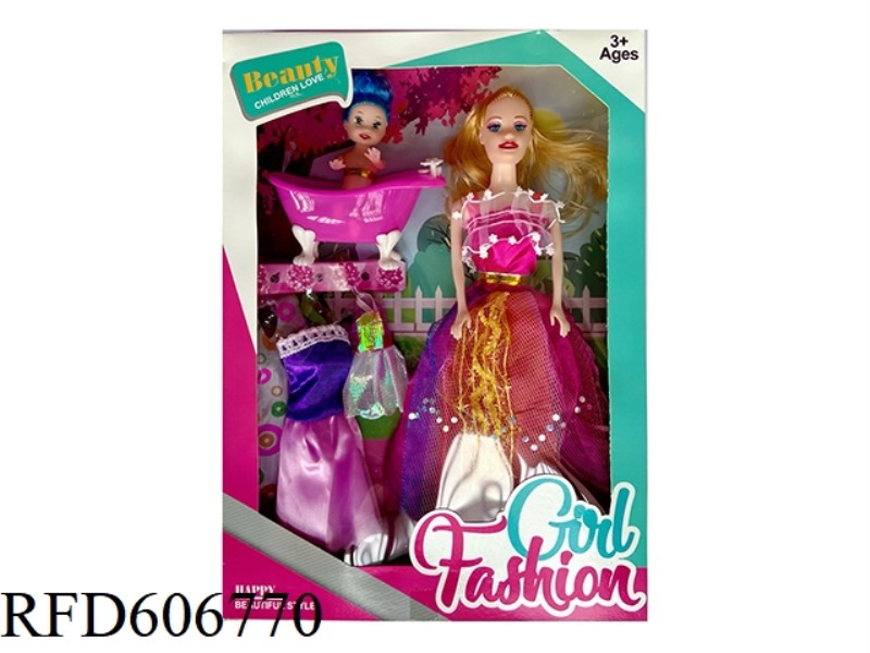 11.5-INCH 9-JOINT BARBIE SUIT WITH COSTUMES